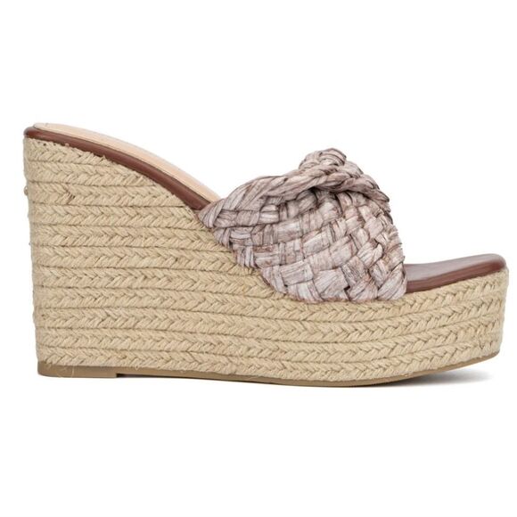 BRAND NEW OLIVIA MILLER IRMA OPEN TOE WEDGE HEEL SANDAL - Picture 15 of 16